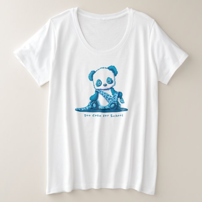 Camiseta KiniArt Panda Cub (Frente do Design)