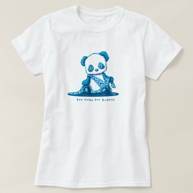 Camiseta KiniArt Panda Cub (Frente do Design)