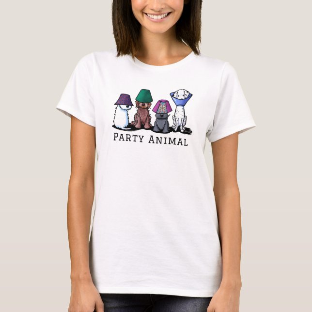 Camiseta KiniArt Party Dogs (Frente)