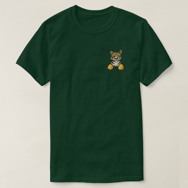Camiseta KiniArt Pocket Tiger T-Shirt (Frente do Design)