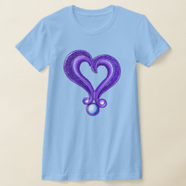 Camiseta KiniArt Purple Heart Royalty T-Shirt