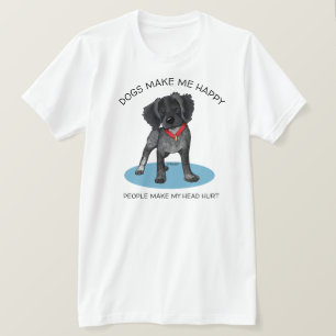 Camiseta KiniArt Roan Brittany Amante de Cães