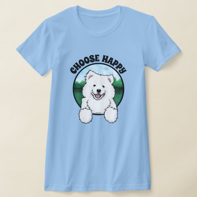 Camiseta KiniArt Samoyed (Postura )