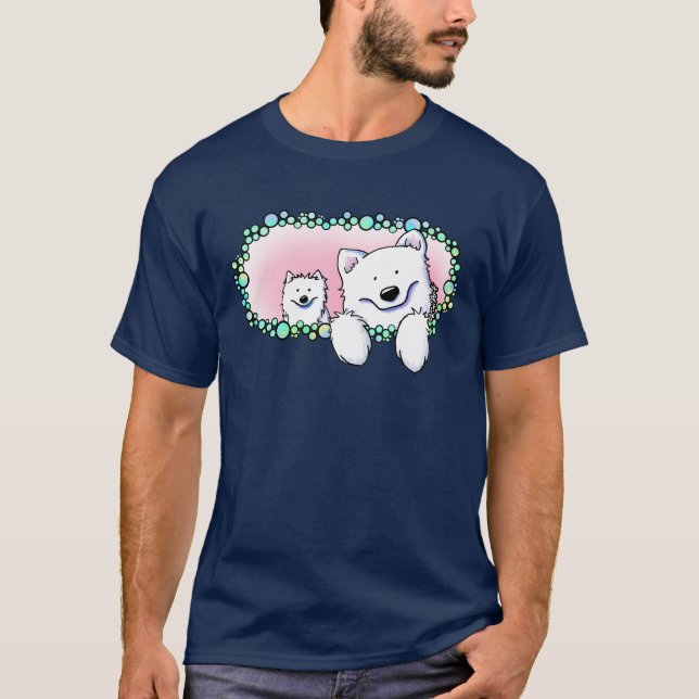 Camiseta KiniArt Samoyeds (Frente)