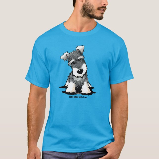 Camiseta KiniArt Schnauzer Miniatura (Frente)