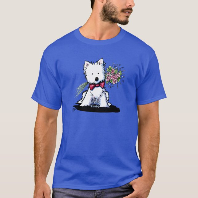Camiseta KiniArt Sr. Pawfect Westie T-Shirt (Frente)