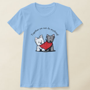 Camiseta KiniArt Terrier Heartfelt Duo T-Shirt