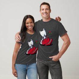 Camiseta KiniArt Westie Bits do Céu