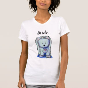 Camiseta KiniArt Westie BRIDE