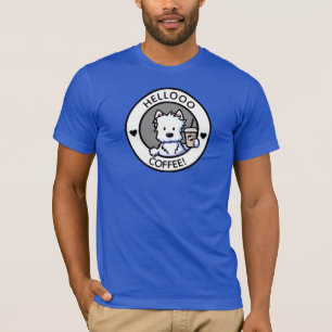 Camiseta KiniArt Westie Café T-Shirt