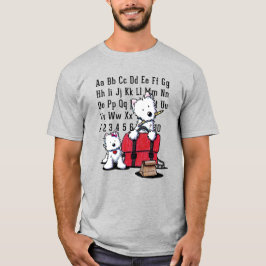 Camiseta KiniArt Westie De Volta às Aulas