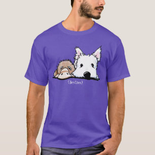 Camiseta KiniArt Westie e Platypus Toy T-Shirt