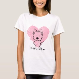Camiseta KiniArt Westie Mãe