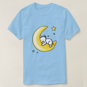 Camiseta KiniArt Westie Moon Lover T-Shirt