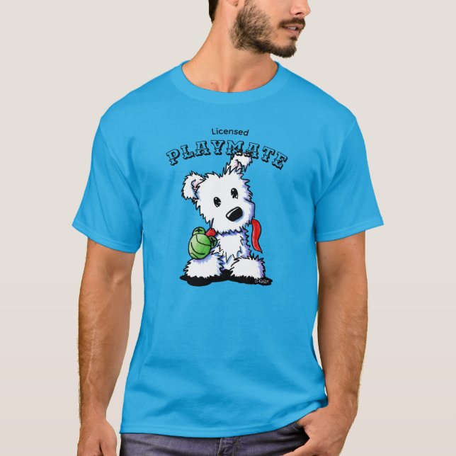 Camiseta KiniArt Westie Playmate T-Shirt (Frente)