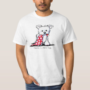 Camiseta KiniArt Westie Puppy T-Shirt