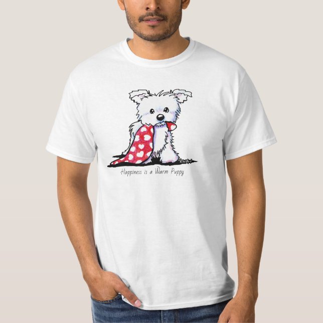 Camiseta KiniArt Westie Puppy T-Shirt (Frente)