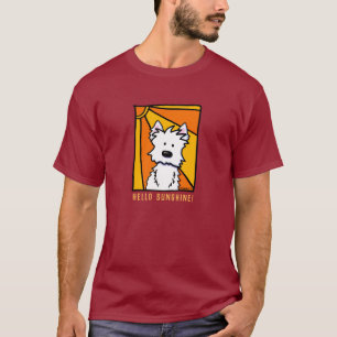 Camiseta KiniArt Westie Sunshine