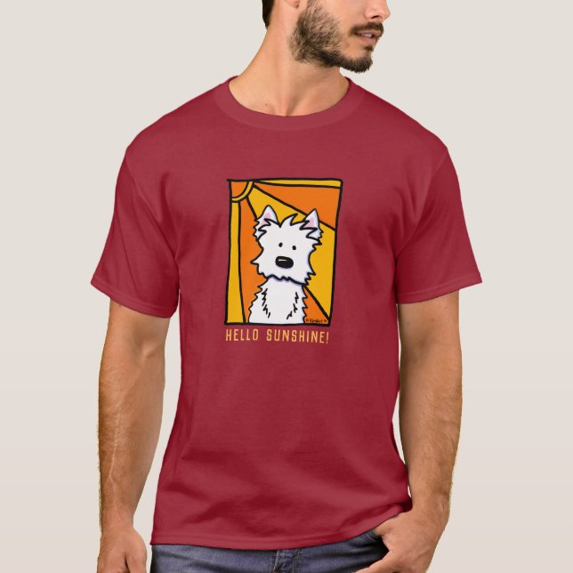 Camiseta KiniArt Westie Sunshine T-Shirt (Frente)