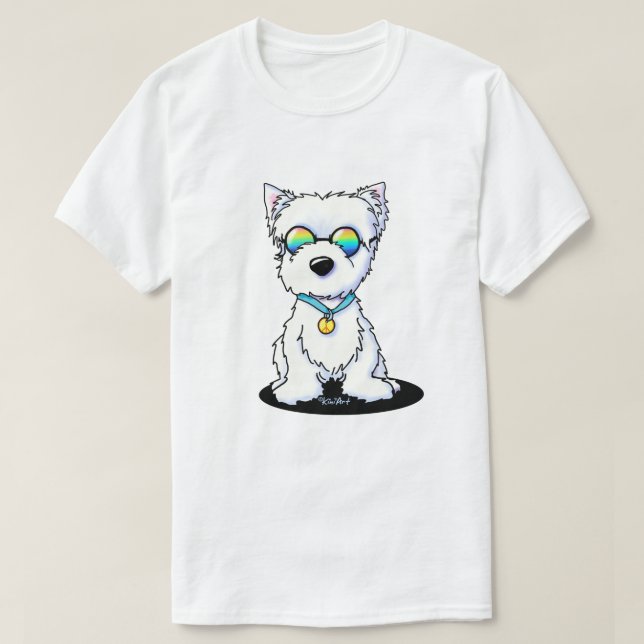 Camiseta KiniArt Westie T-Shirt (Frente do Design)