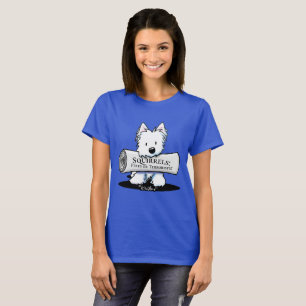Camiseta KiniArt Westie Terrier com jornal
