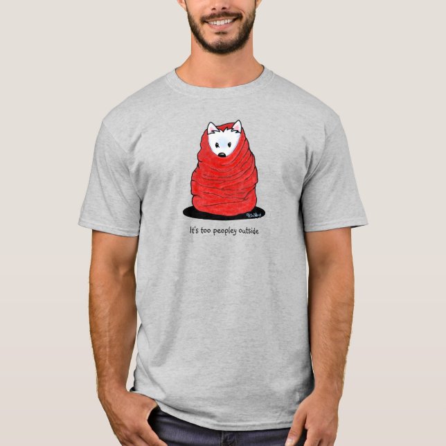 Camiseta KiniArt Westie Terrier T-Shirt (Frente)