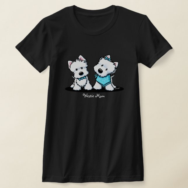 Camiseta KiniArt Westie Terriers (Postura )