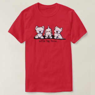 Camiseta KiniArt Westie Trio