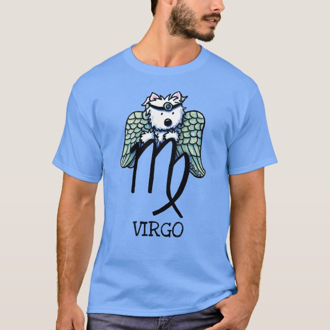 Camiseta KiniArt Westie Zodiac Virgo T-Shirt (Frente)