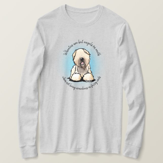 Camiseta KiniArt Wheaten Terrier T-Shirt (Frente do Design)