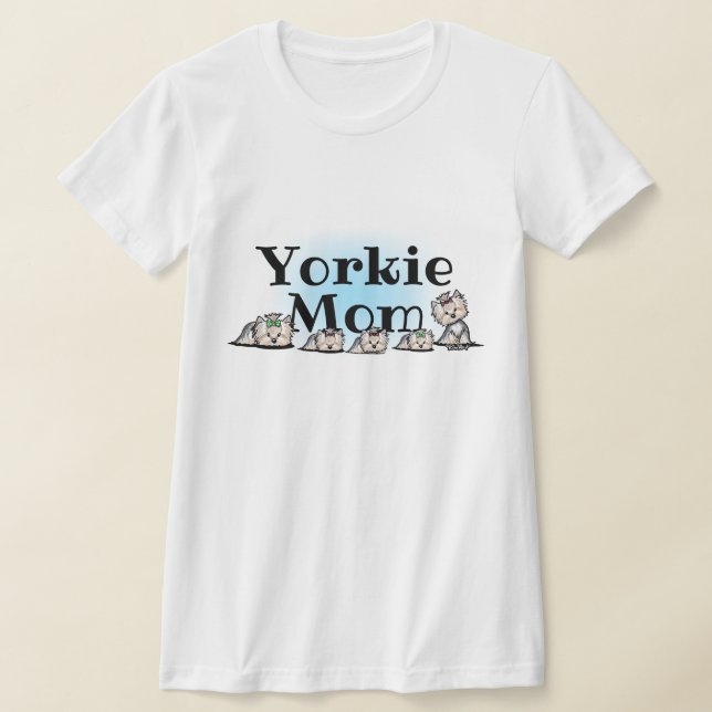 Camiseta KiniArt Yorkie Mãe (Postura )