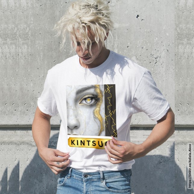 Camiseta KINTSUGI Mens T-Shirt (KINTSUGI t-shirts By Poet Adiela Akoo - great gifts - 
reminding you that you are resilent)