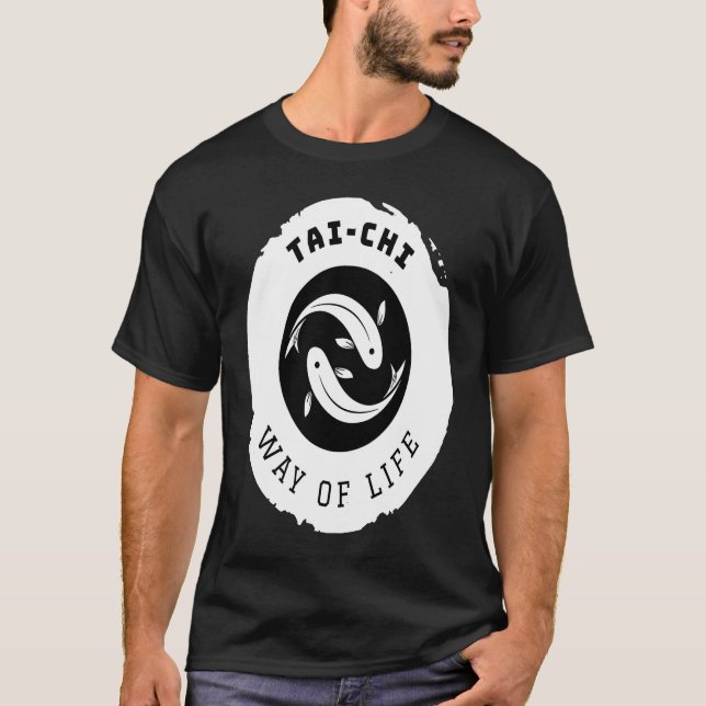 Camiseta Kio Fish Tai Chi Ying Yang Balance Taoism Meditati (Frente)