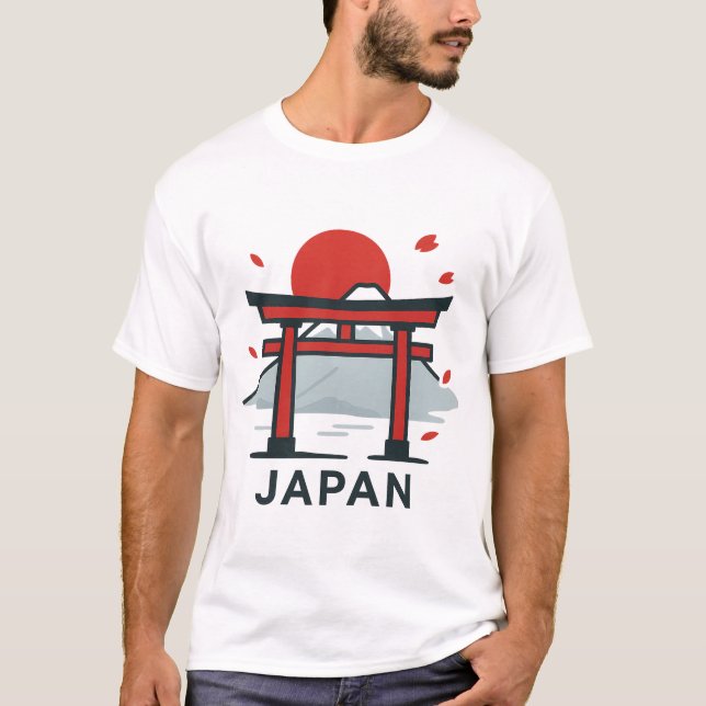Camiseta Kioto Japão Torii Gate T-Shirt | Viagem japonês (Frente)