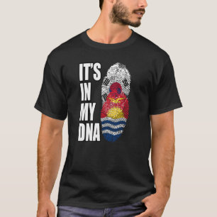 Camiseta Kiribati E Coreia Do Sul, Mistura De DNA Heritage 