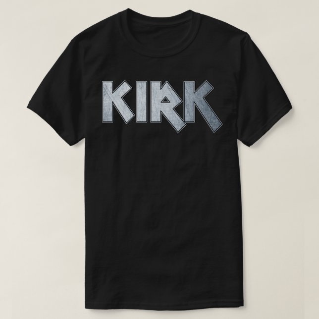 Camiseta Kirk de metal pesado (Frente do Design)