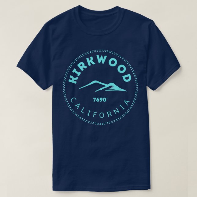Camiseta Kirkwood California Mountain Town Elevada CA Ski (Frente do Design)