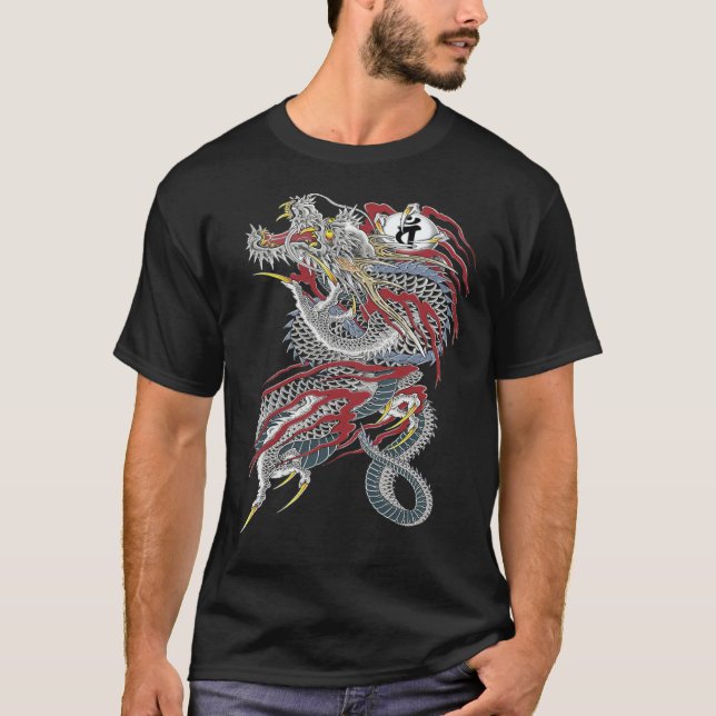 Camiseta Kiryu Kazuma - Dragão de Dojima (Yakuza) Clássico  (Frente)