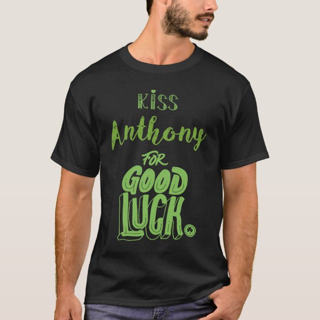 Camiseta Kiss Anthony Para Boa Sorte St Patricks (Frente)