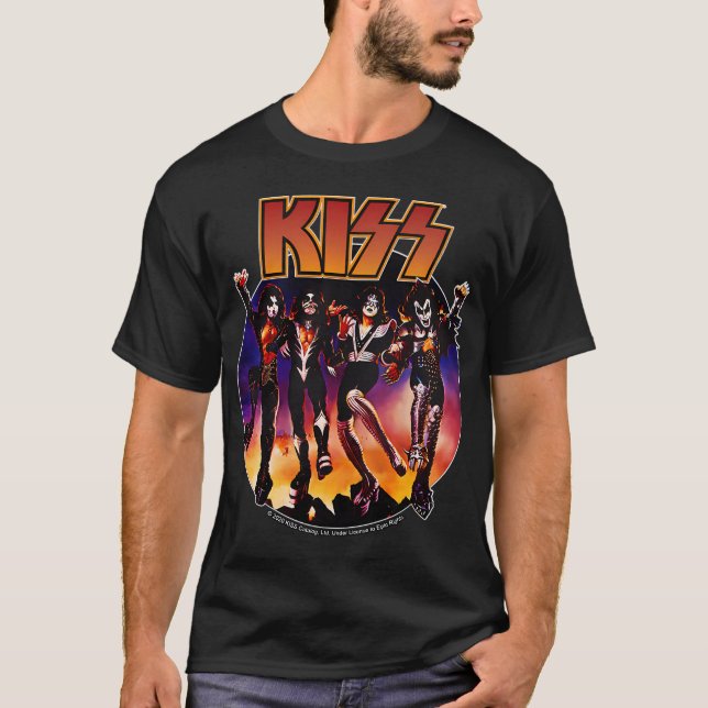 Camiseta KISS (Design Vintage) (Frente)