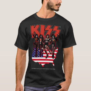 Camiseta Kiss Destroyer Worldwide 1976 Rock Banda
