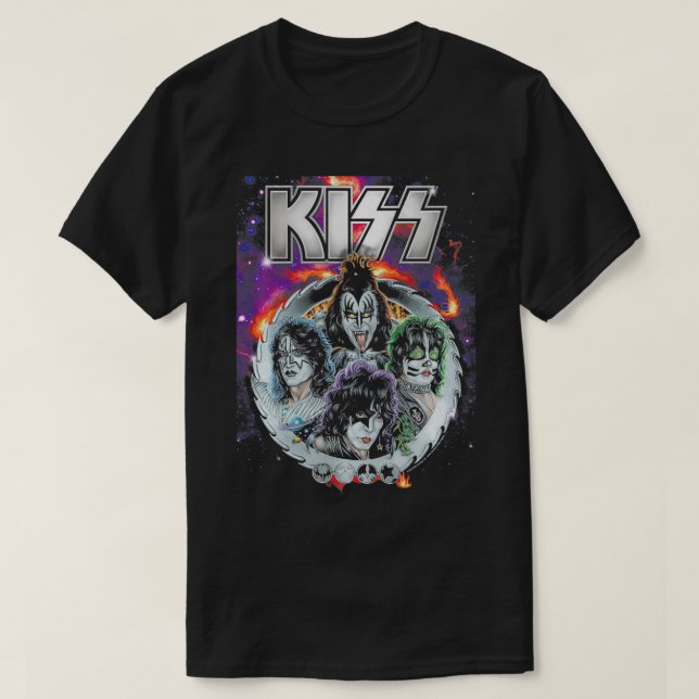 Camiseta KISS  Galactic Portrait  (Frente do Design)