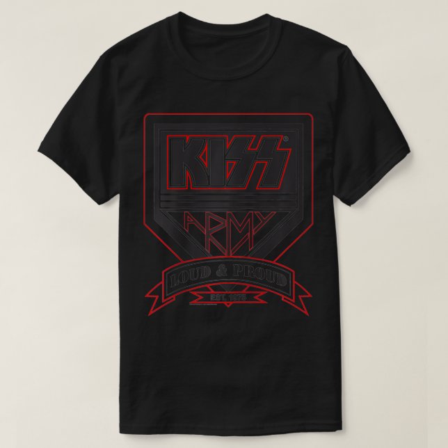 Camiseta KISS  Loud & Proud  (Frente do Design)