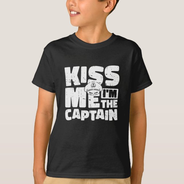 Camiseta Kiss Me Im The Captain Sailing - Sailor St Patrick (Frente)