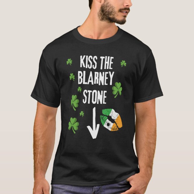 Camiseta Kiss The Blarney Stone St Patricks Irish Sayings   (Frente)