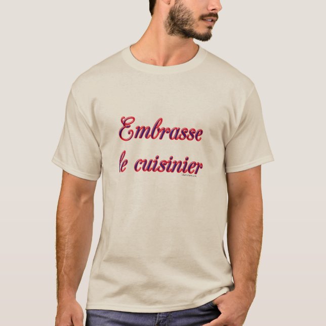 Camiseta Kiss The Cook, French  (Frente)