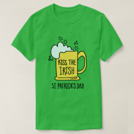 Camiseta Kiss the Irish Beer St. Patrick’s Day