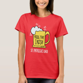Camiseta Kiss the Irish Beer St Patrick’s Day T-Shirt