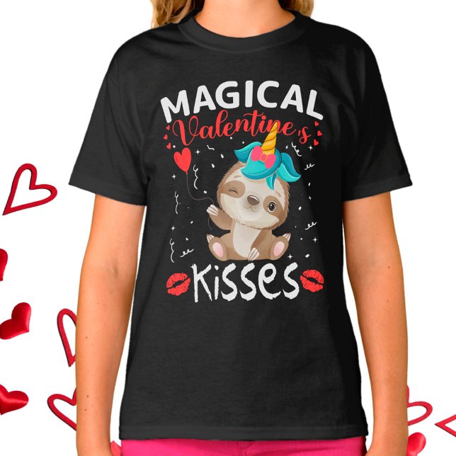 Camiseta Kisses de Namorados mágico (Criador carregado)