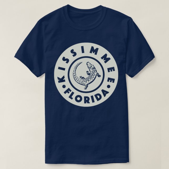 Camiseta Kissimmee Florida Circle Tan (Frente do Design)